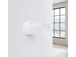 Lámpara De Pared Flash Minimalista De Acero - 1 Fuentes Luminosas - L.10 X A.21 Cm - Blanco