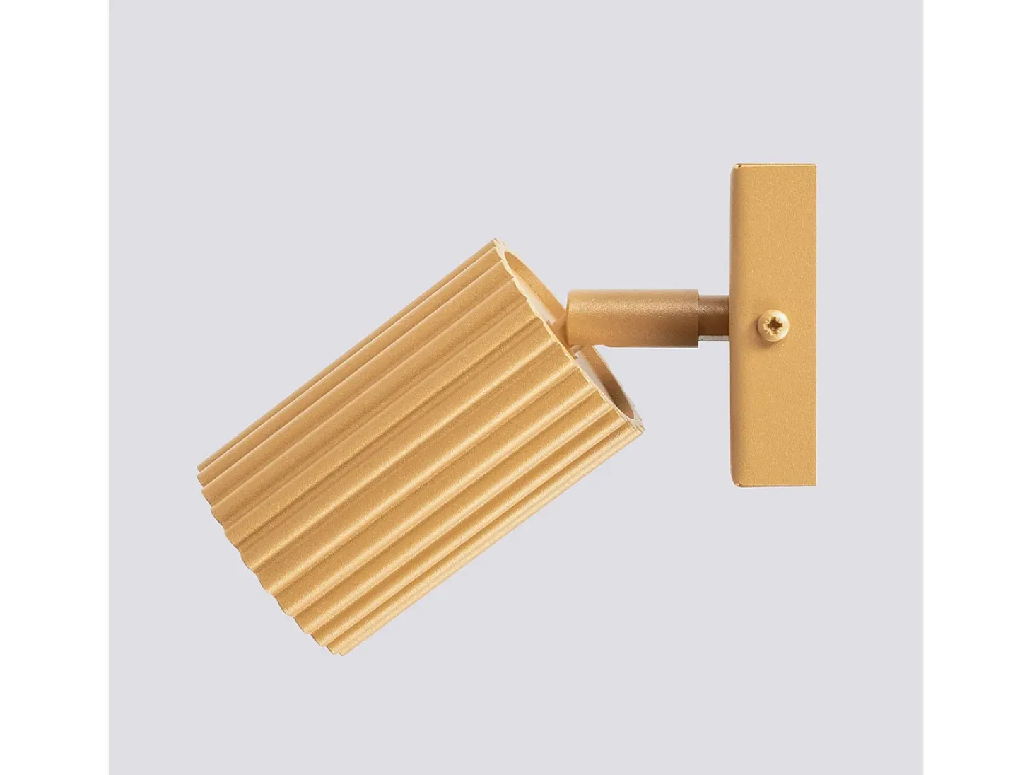 Lámpara de pared Gloow minimalista de aluminio - 1 fuentes luminosas 3000K - L.8 x A.8 cm - dorado