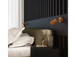 Lámpara de pared Gloow minimalista de aluminio - 1 fuentes luminosas 3000K - L.8 x A.8 cm - dorado