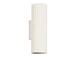Lámpara de pared Gloow minimalista de aluminio - 2 fuentes luminosas 4000K - L.6,5 x A.20 cm - beige