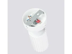 Lámpara de pared Gloow minimalista de aluminio - 1 fuentes luminosas 4000K - L.8 x A.16 cm - blanco