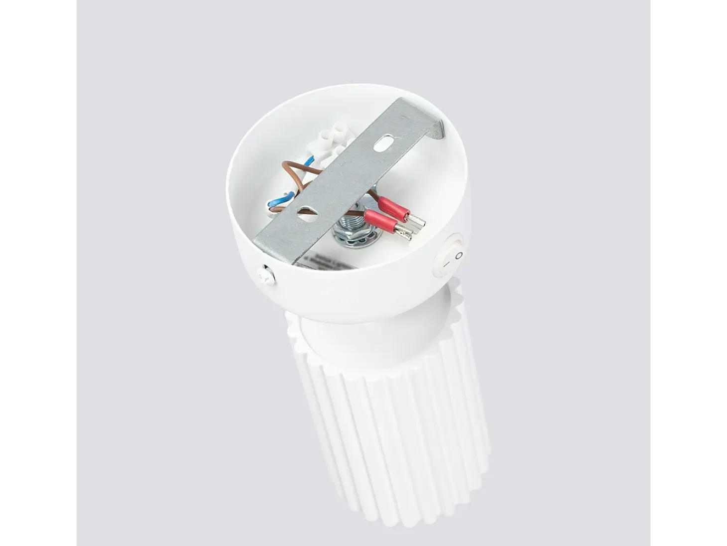 Lámpara de pared Gloow minimalista de aluminio - 1 fuentes luminosas 4000K - L.8 x A.16 cm - blanco