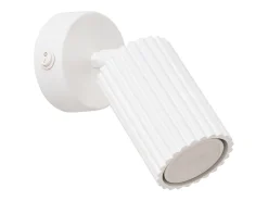 Lámpara de pared Gloow minimalista de aluminio - 1 fuentes luminosas 4000K - L.8 x A.16 cm - blanco