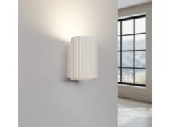 Lámpara de pared Gloow minimalista de aluminio - 1 fuentes luminosas 3000K - L.6,5 x A.10 cm - beige