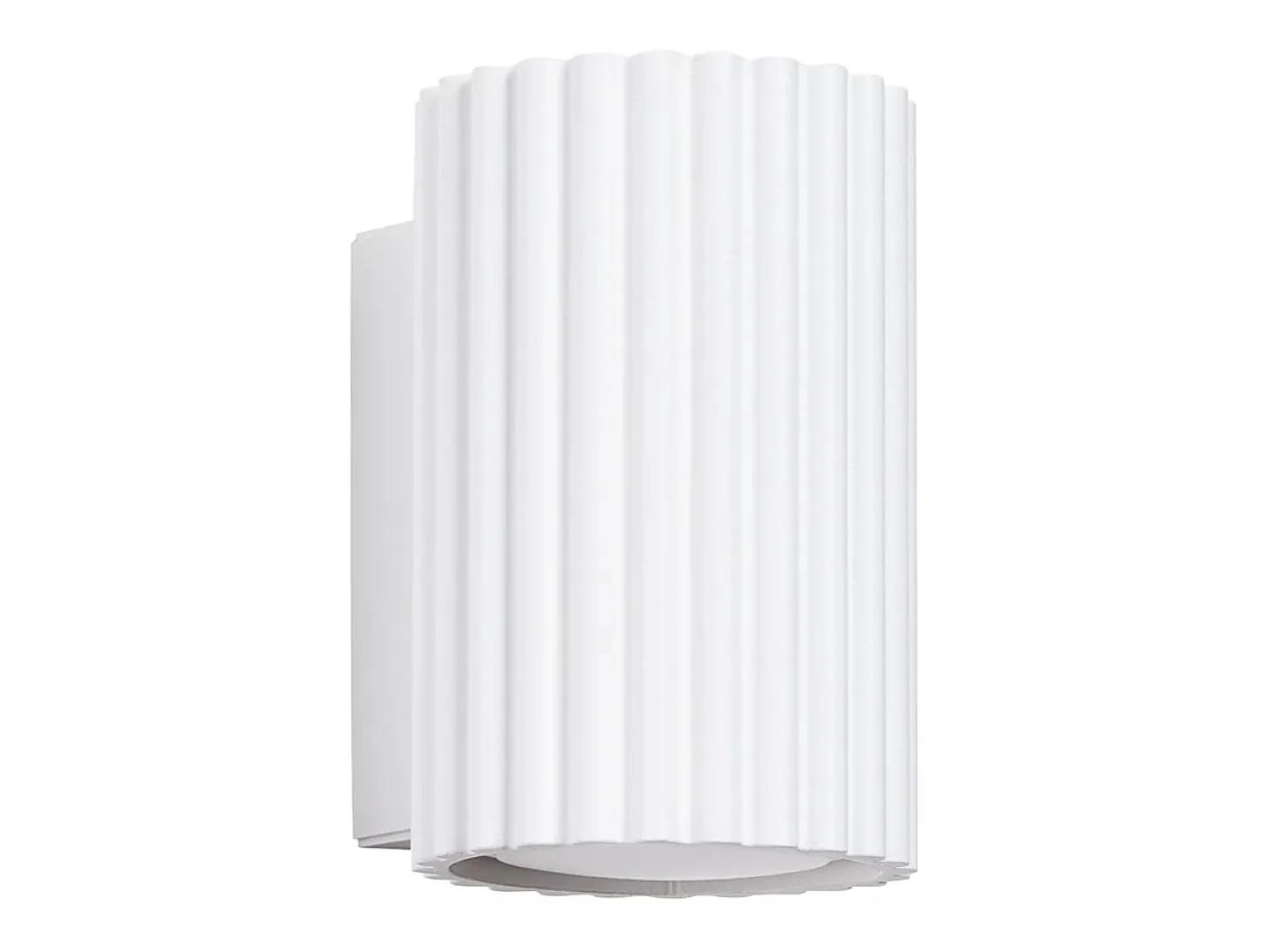 Lámpara de pared Gloow minimalista de aluminio - 1 fuentes luminosas 4000K - L.6,5 x A.10 cm - blanco