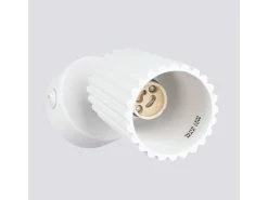 Lámpara de pared Gloow minimalista de aluminio - 1 fuentes luminosas 3000K - L.8 x A.16 cm - blanco