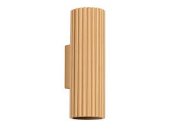 Lámpara de pared Gloow minimalista de aluminio - 2 fuentes luminosas 4000K - L.6,5 x A.20 cm - dorado