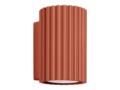 Lámpara de pared Gloow minimalista de aluminio - 1 fuentes luminosas 3000K - L.6,5 x A.10 cm - ocre rojo