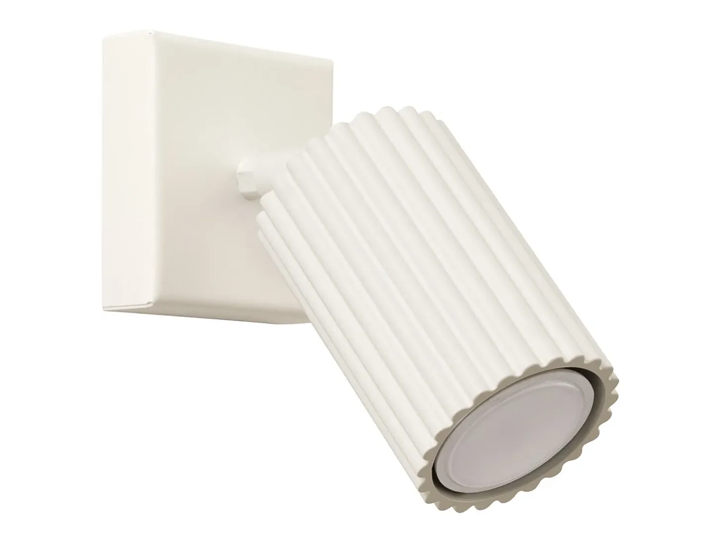 Lámpara de pared Gloow minimalista de aluminio - 1 fuentes luminosas 3000K - L.8 x A.8 cm - beige