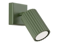 Lámpara de pared Gloow minimalista de aluminio - 1 fuentes luminosas 4000K - L.8 x A.8 cm - verde oliva