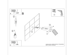 Lámpara de pared Gloow minimalista de aluminio - 1 fuentes luminosas 4000K - L.8 x A.16 cm - ocre rojo