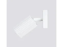 Lámpara de pared Gloow minimalista de aluminio - 1 fuentes luminosas 4000K - L.8 x A.8 cm - blanco