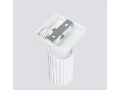 Lámpara de pared Gloow minimalista de aluminio - 1 fuentes luminosas 4000K - L.8 x A.8 cm - blanco
