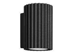 Lámpara de pared Gloow minimalista de aluminio - 1 fuentes luminosas 3000K - L.6,5 x A.10 cm - negro