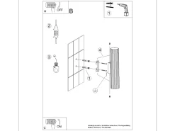 Lámpara de pared Gloow minimalista de aluminio - 2 fuentes luminosas 4000K - L.6,5 x A.30 cm - ocre rojo