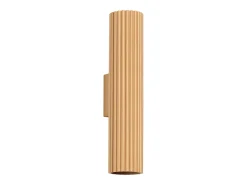 Lámpara de pared Gloow minimalista de aluminio - 2 fuentes luminosas 3000K - L.6,5 x A.30 cm - dorado