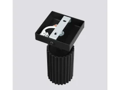 Lámpara de pared Gloow minimalista de aluminio - 1 fuentes luminosas 4000K - L.8 x A.8 cm - negro