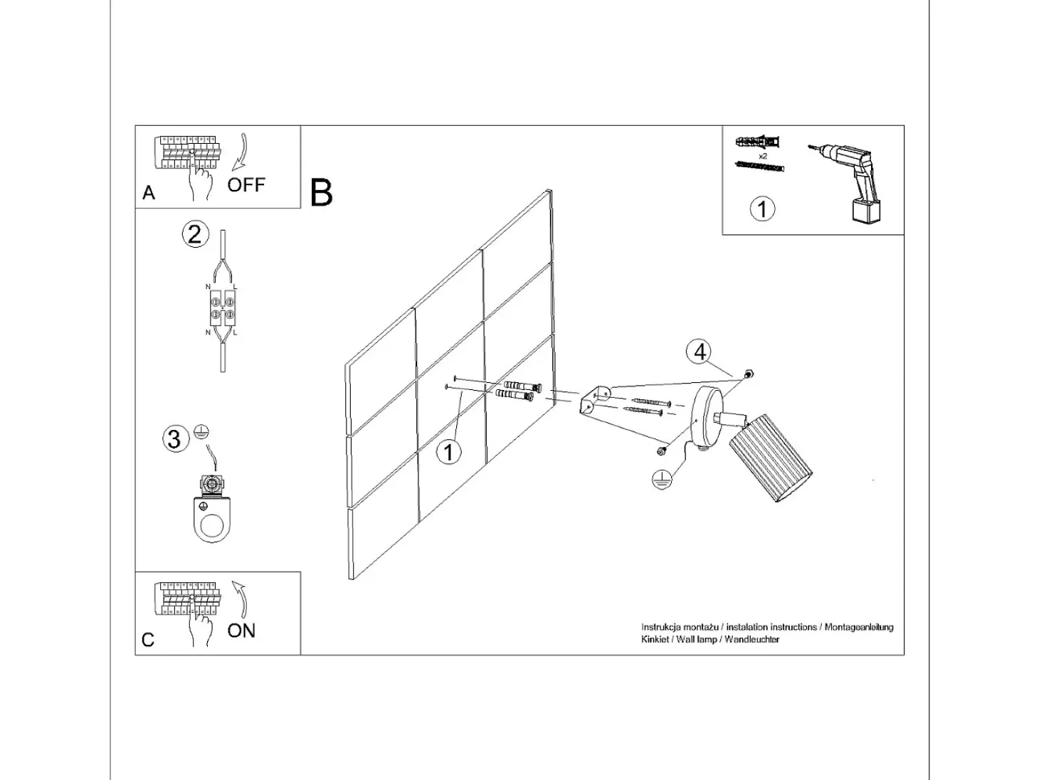 Lámpara de pared Gloow minimalista de aluminio - 1 fuentes luminosas 3000K - L.8 x A.16 cm - negro