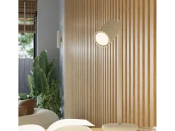 Lámpara de pared Gloow minimalista de aluminio - 1 fuentes luminosas 4000K - L.6,5 x A.10 cm - beige