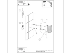 Lámpara de pared Gloow minimalista de aluminio - 1 fuentes luminosas 3000K - L.6,5 x A.10 cm - blanco