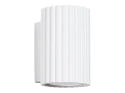 Lámpara de pared Gloow minimalista de aluminio - 1 fuentes luminosas 3000K - L.6,5 x A.10 cm - blanco