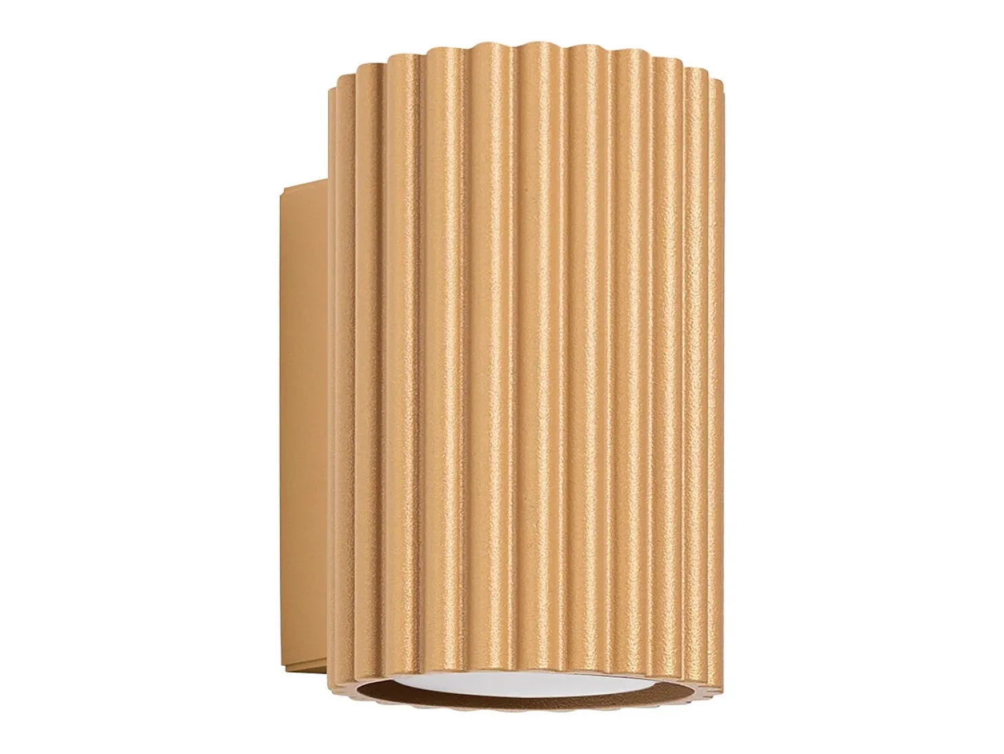 Lámpara de pared Gloow minimalista de aluminio - 1 fuentes luminosas 3000K - L.6,5 x A.10 cm - dorado