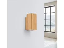 Lámpara de pared Gloow minimalista de aluminio - 1 fuentes luminosas 3000K - L.6,5 x A.10 cm - dorado