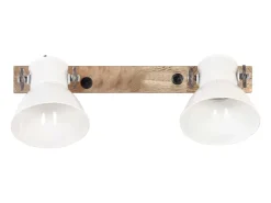 Lámpara de pared industrial blanca 45x25 cm E27 ES786569