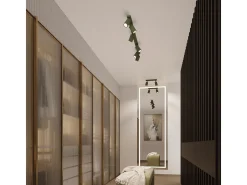 Lámpara De Pared Karbon Minimalista De Aluminio - 1 Fuentes Luminosas - L.8 X A.8 Cm - Verde Oliva