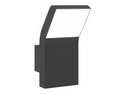 Lámpara de pared LED de exterior aluminio fundido negro ES332644