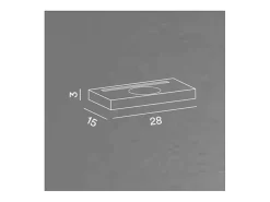 Lámpara de pared LED de pie negra con base de carga para teléfono móvil Perenz