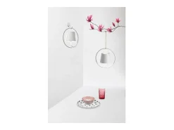 Lámpara de pared LED recargable y regulable Poldina gris oscuro con gancho y batería de hasta 12 horas