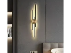 Lámpara De Pared Led Toolight App1437-W Black Gold