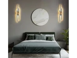 Lámpara De Pared Led Toolight App1437-W Black Gold