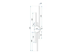 Lámpara De Pared Led Toolight App1437-W Black Gold