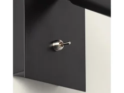 Lámpara de Pared LED 2.5W Cuadrada Aluminio con Puerto USB Gazny Negro Mate