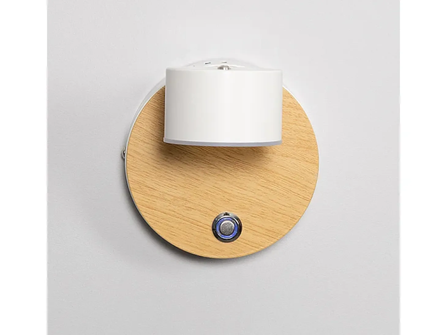 Lámpara de Pared LED 5W Metal con Interruptor Serifos Blanco