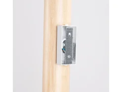 Lámpara de pared Lino moderno de madera/acero - 2 fuentes luminosas - L.6 x A.30 cm - madera natural/blanco