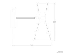 Lámpara de Pared Metal Direccionable Jigger Azul
