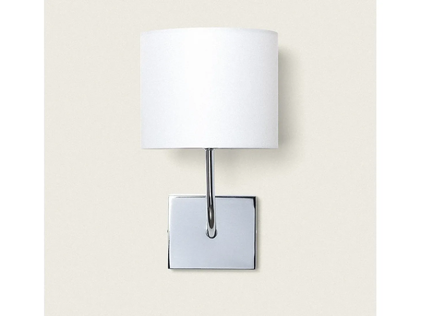 Lámpara de Pared Metal Silver-Wollen Blanco