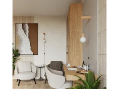 Lámpara De Pared Nimbi Desván De Madera/Vidrio - 1 Fuentes Luminosas - L.6 X A.67 Cm - Madera Natural/Blanco/Negro