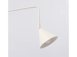 Lámpara De Pared Nox Moderno De Acero - 1 Fuentes Luminosas - L.14 X A.30 Cm - Beige