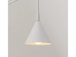 Lámpara De Pared Nox Moderno De Acero - 1 Fuentes Luminosas - L.14 X A.30 Cm - Blanco