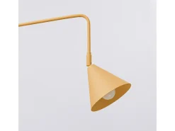 Lámpara De Pared Nox Moderno De Acero - 1 Fuentes Luminosas - L.14 X A.30 Cm - Oro/Negro