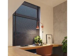 Lámpara De Pared Nox Moderno De Acero - 1 Fuentes Luminosas - L.14 X A.30 Cm - Ocre Rojo