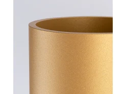 Lámpara De Pared Orbis Minimalista De Acero - 1 Fuentes Luminosas - L.10 X A.10 Cm - Dorado