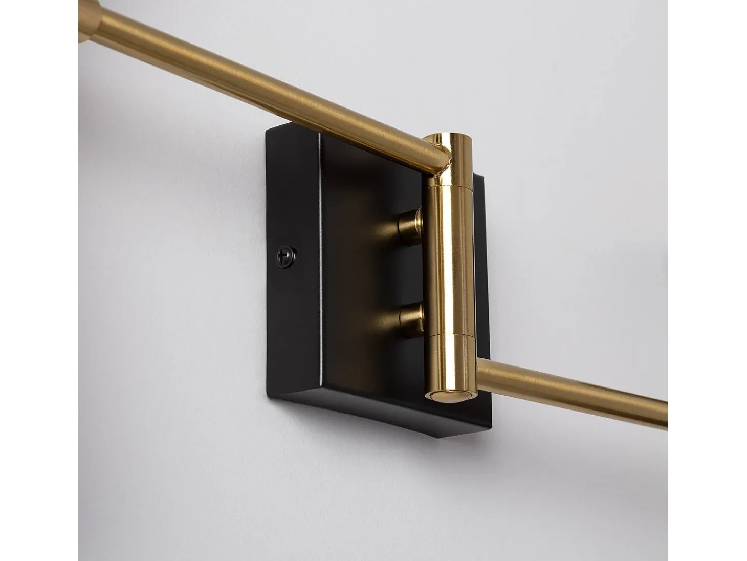 Lámpara de Pared Orientable Metal 2 Focos Jigger Negro