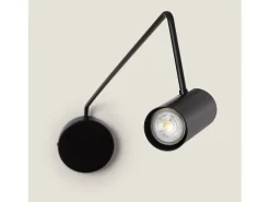 Lámpara de Pared Orientable Metal Magno Negro