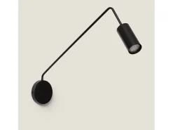 Lámpara de Pared Orientable Metal Magno Negro