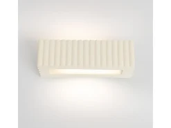 Lámpara de pared Rigata moderno de cerámica - 1 fuentes luminosas - L.34 x A.10 cm - beige